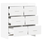 Sideboard White 75 x 33 x 80 cm Engineered Wood