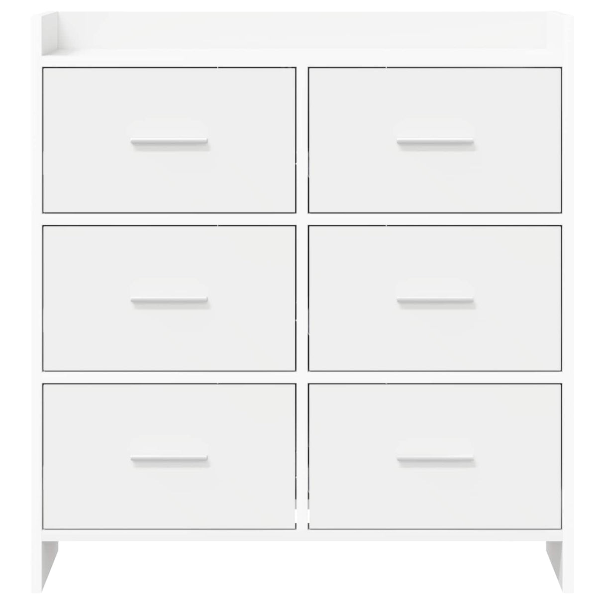 Sideboard White 75 x 33 x 80 cm Engineered Wood