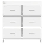 Sideboard White 75 x 33 x 80 cm Engineered Wood
