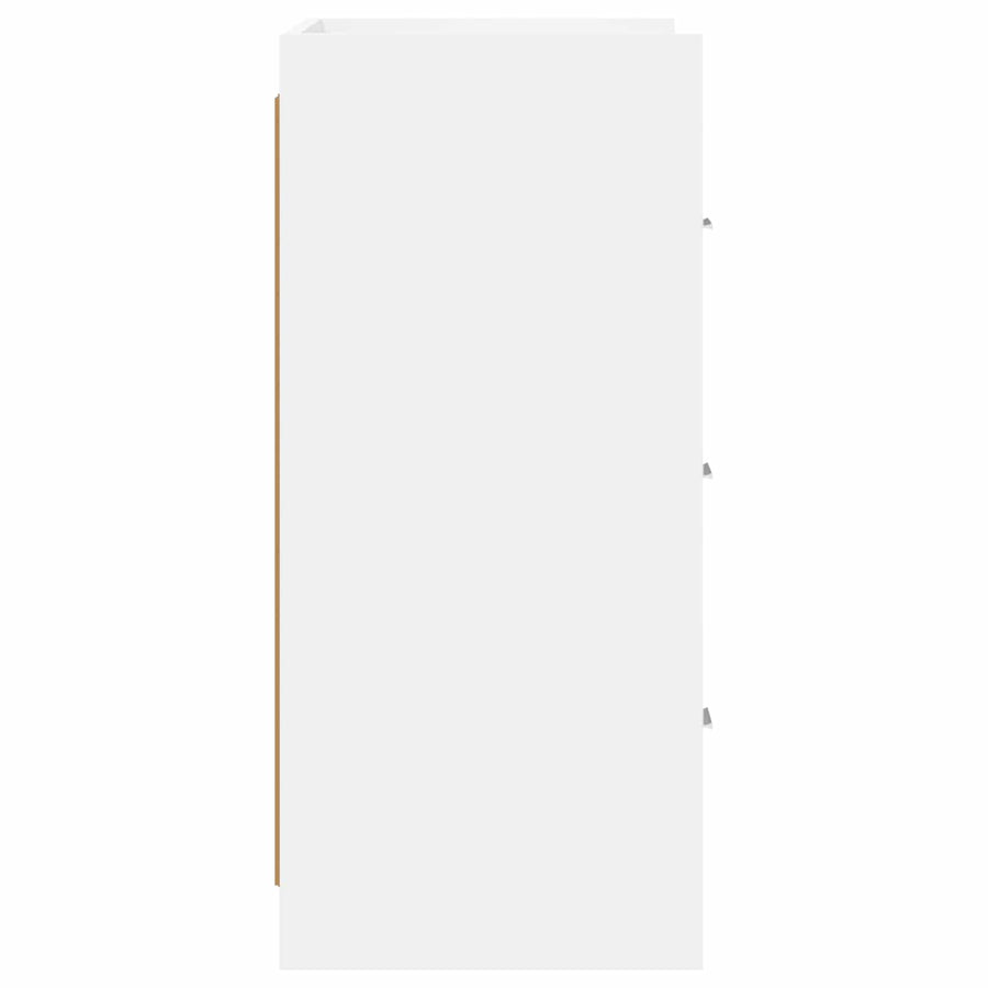 Sideboard White 75 x 33 x 80 cm Engineered Wood
