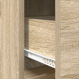 Sideboard Sonoma Oak 75 x 33 x 80 cm Engineered Wood - Low Angle