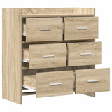 Sideboard Sonoma Oak 75 x 33 x 80 cm Engineered Wood