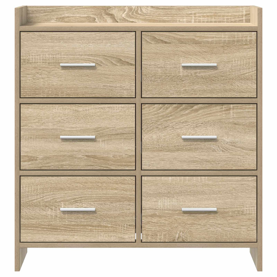 Sideboard Sonoma Oak 75 x 33 x 80 cm Engineered Wood