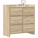Sideboard Sonoma Oak 75 x 33 x 80 cm Engineered Wood