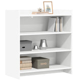 Sideboard White 75 x 36 x 80 cm Engineered Wood - Side View