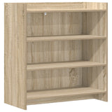 Sideboard Sonoma Oak 75 x 36 x 80 cm Engineered Wood - Front View