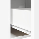 Sideboard White 75 x 36 x 80 cm Engineered Wood - Low Angle