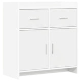 Sideboard White 75 x 36 x 80 cm Engineered Wood - Front View