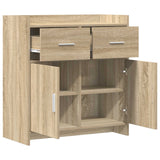 Sideboard Sonoma Oak 75 x 36 x 80 cm Engineered Wood - Top-Down View