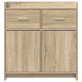 Sideboard Sonoma Oak 75 x 36 x 80 cm Engineered Wood - 45-Degree Angle