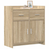 Sideboard Sonoma Oak 75 x 36 x 80 cm Engineered Wood - Side View
