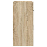 Sideboard Sonoma Oak 75 x 36 x 80 cm Engineered Wood - Rear View