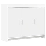 Sideboard White 98.5 x 33 x 80 cm Engineered Wood