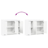 Sideboard White 98.5 x 33 x 80 cm Engineered Wood - Extra Image