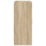 Sideboard Sonoma Oak 98.5 x 33 x 80 cm Engineered Wood - Rear View