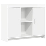 Sideboard White 98.5 x 33 x 80 cm Engineered Wood - Front View