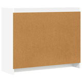 Sideboard White 98.5 x 33 x 80 cm Engineered Wood - Close-Up Angle