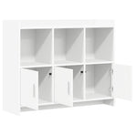 Sideboard White 98.5 x 33 x 80 cm Engineered Wood