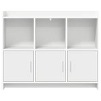 Sideboard White 98.5 x 33 x 80 cm Engineered Wood