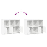 Sideboard White 98.5 x 33 x 80 cm Engineered Wood