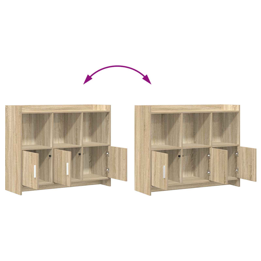 Sideboard Sonoma Oak 98.5 x 33 x 80 cm Engineered Wood