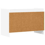 TV Cabinet 71.5 x 33 x 47 cm White Engineered Wood - Close-Up Angle
