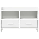 TV Cabinet 71.5 x 33 x 47 cm White Engineered Wood