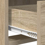 TV Cabinet 71.5 x 33 x 47 cm Sonoma Oak Engineered Wood - Low Angle