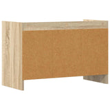 TV Cabinet 71.5 x 33 x 47 cm Sonoma Oak Engineered Wood - Rear View