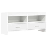 TV Cabinet 100 x 33 x 47 cm White Engineered Wood