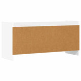 TV Cabinet 100 x 33 x 47 cm White Engineered Wood - Rear View