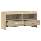 TV Cabinet 100 x 33 x 47 cm Sonoma Oak Engineered Wood - Top-Down View