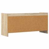 TV Cabinet 100 x 33 x 47 cm Sonoma Oak Engineered Wood - Rear View