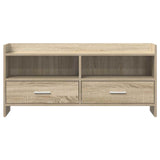 TV Cabinet 100 x 33 x 47 cm Sonoma Oak Engineered Wood - 45-Degree Angle