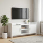 TV Cabinet 102 x 33 x 47 cm White Engineered Wood