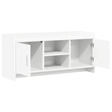 TV Cabinet 102 x 33 x 47 cm White Engineered Wood - Top-Down View
