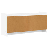 TV Cabinet 102 x 33 x 47 cm White Engineered Wood - Close-Up Angle