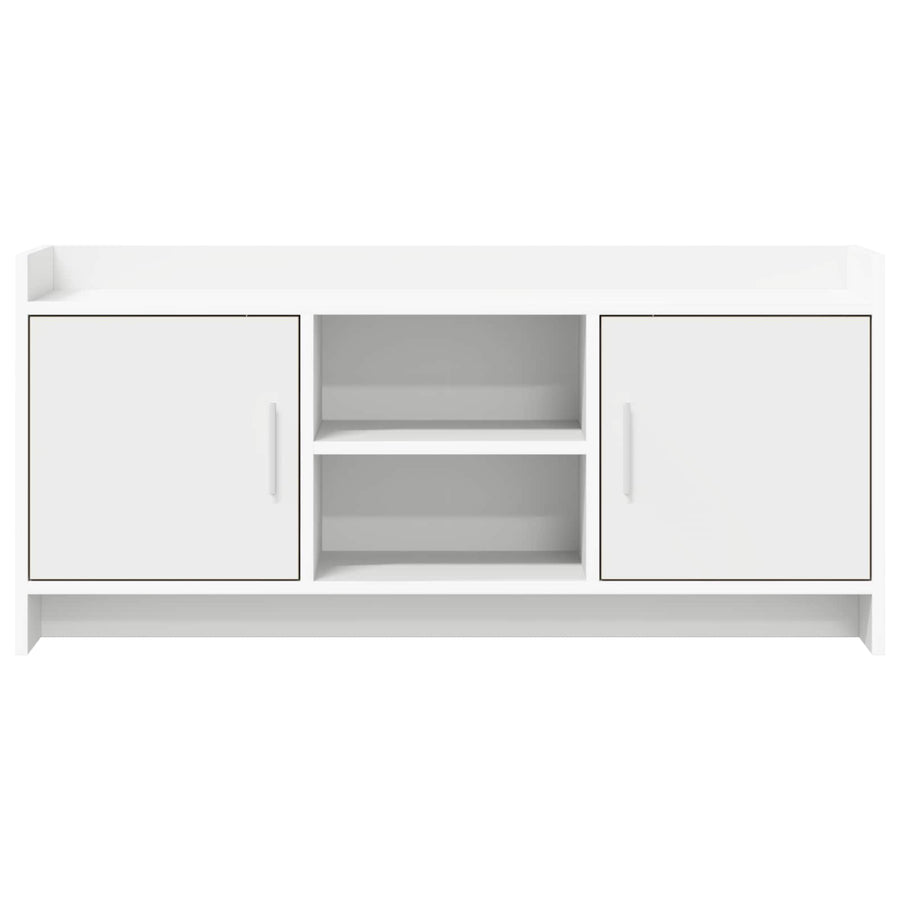 TV Cabinet 102 x 33 x 47 cm White Engineered Wood