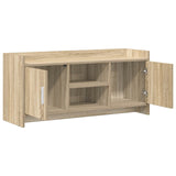 TV Cabinet 102 x 33 x 47 cm Sonoma Oak Engineered Wood - Top-Down View