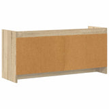 TV Cabinet 102 x 33 x 47 cm Sonoma Oak Engineered Wood - Close-Up Angle
