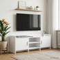 TV Cabinet 130 x 33 x 47 cm White Engineered Wood
