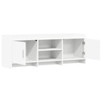 TV Cabinet 130 x 33 x 47 cm White Engineered Wood