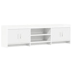 TV Cabinet 168 x 33 x 47 cm White Engineered Wood