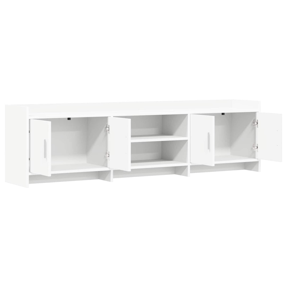 TV Cabinet 168 x 33 x 47 cm White Engineered Wood