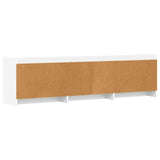 TV Cabinet 168 x 33 x 47 cm White Engineered Wood - Close-Up Angle