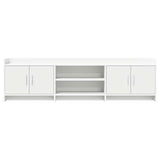 TV Cabinet 168 x 33 x 47 cm White Engineered Wood - 45-Degree Angle