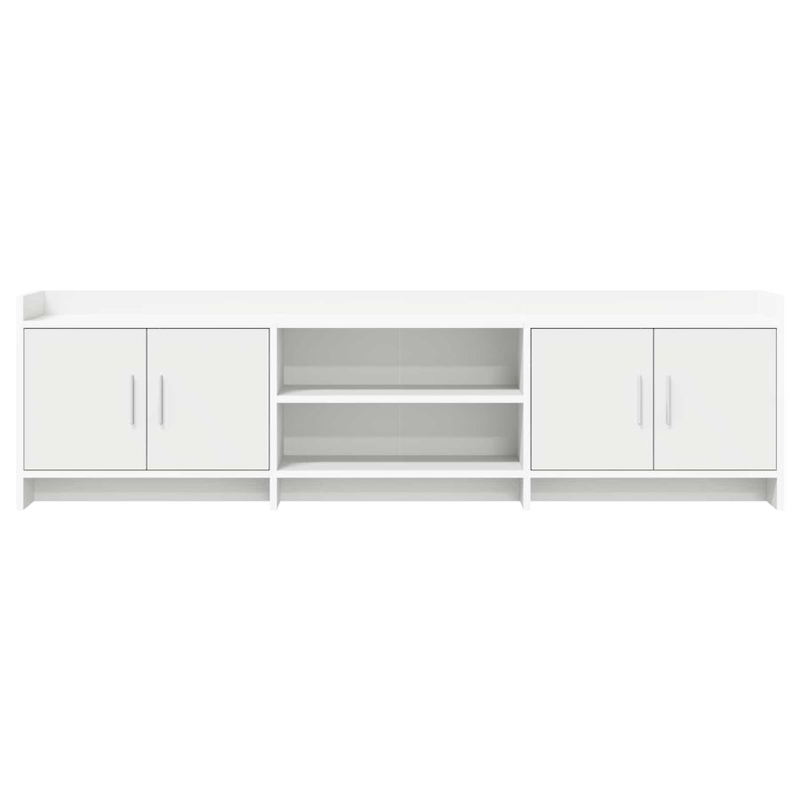 TV Cabinet 168 x 33 x 47 cm White Engineered Wood
