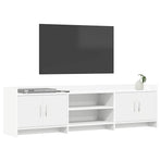 TV Cabinet 168 x 33 x 47 cm White Engineered Wood