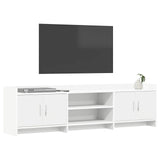 TV Cabinet 168 x 33 x 47 cm White Engineered Wood - Side View
