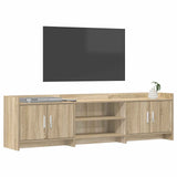 TV Cabinet 168 x 33 x 47 cm Sonoma Oak Engineered Wood - Side View
